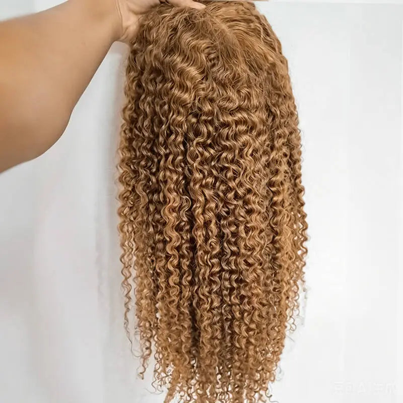 【NEW】ISEE HAIR Honey Brown Kinky Curly Wig – 9X6 M-Cap Wear & Go Glueless Human Hair Wig with Invisifit Strap,Pre-Cut Lace & Pre-Plucked Hairline Beginner Friendly Natural Volume Curly Lace Front Wig Summer Hairstyles#Summerwins #Dealsforyoudays Campinges
