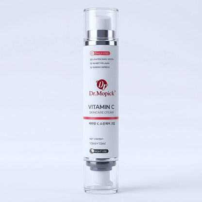 Vitamin C & Niacinamide Face Serum, a Moisturizing Beauty Product That Brightens Dull Skin for a Fresh Glow - Dual Chamber Complex for Day & Night Use, All Skin Types, Hydrate, Face Care Products