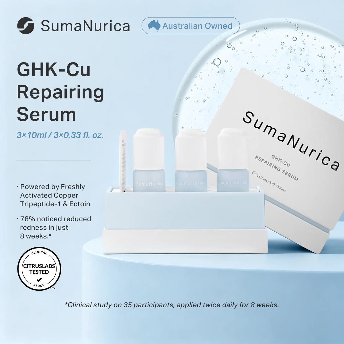 [Sumanurica] Ghk-Cu Repairing Serum – Calm Redness & Strengthen Skin Barrier