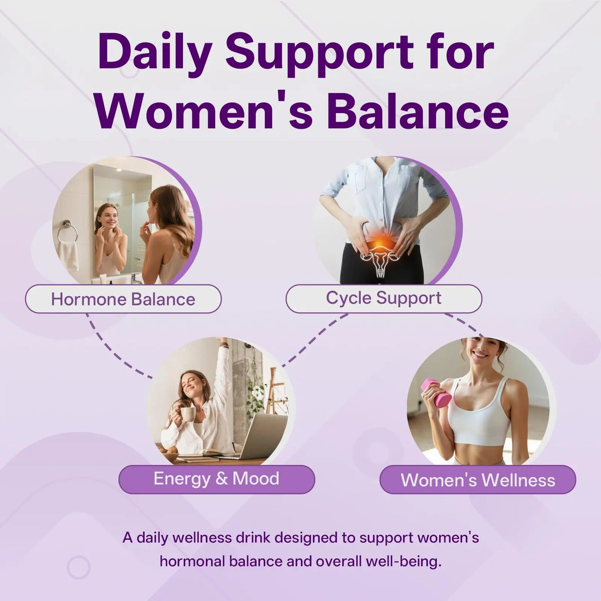 Lifefriend Women'S Hormone Balance Dietary Supplement Drink Mix - Strawberry Flavor Inositol Powder, 2000Mg Myo-Inositol + D-Chiro (40:1 Ratio), Vitamin D, Folate, 30 Sticks for Adults' Cycle Support, Energy & Mood, Contains D-Chiro