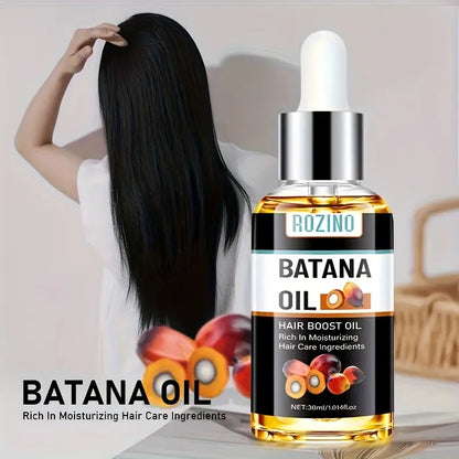 ROZINO Batana Hair Care Trio with Wild Honduran Batana Oil for Dry Damaged Hair Shampoo Conditioner & Hair Boost Oil 100G/3.4Fl.Oz
