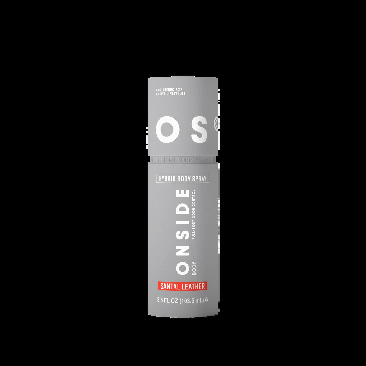 ONSIDE Hybrid Body Spray | Instant Odor Control + Skin Refresh in One | Lightweight, Non-Sticky, All-Day Freshness | Dermatologist Tested | Santal Leather & Eucalyptus Mint | Performance Care